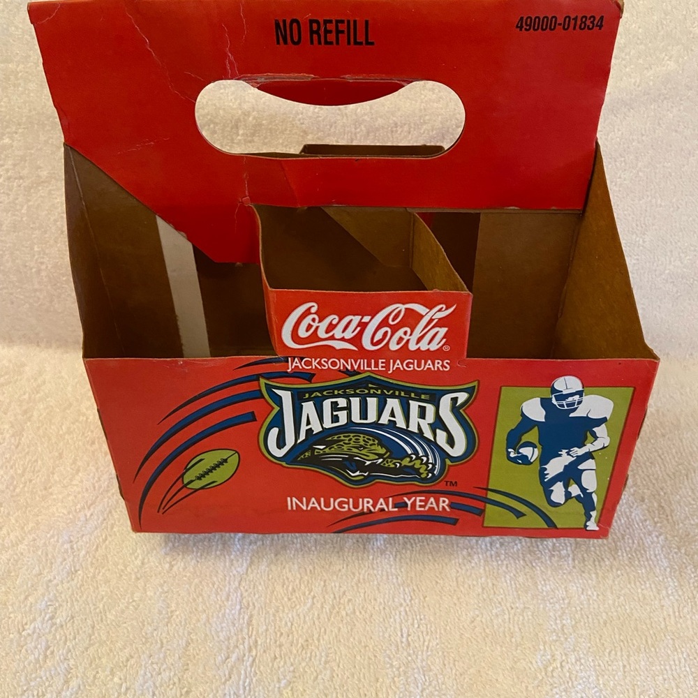 1994-95 Jacksonville Jaguars Inaugural Season Coca-Cola Case NFL Old Logo Rare